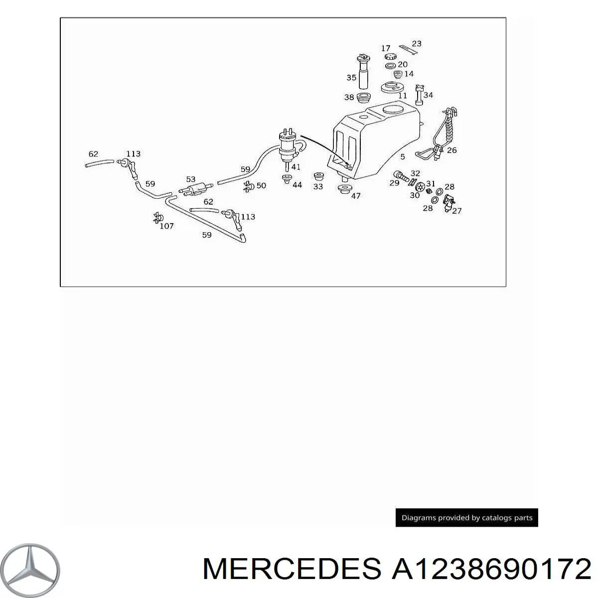  Mercedes A1238690172 preço, a partir de 55,56 USD