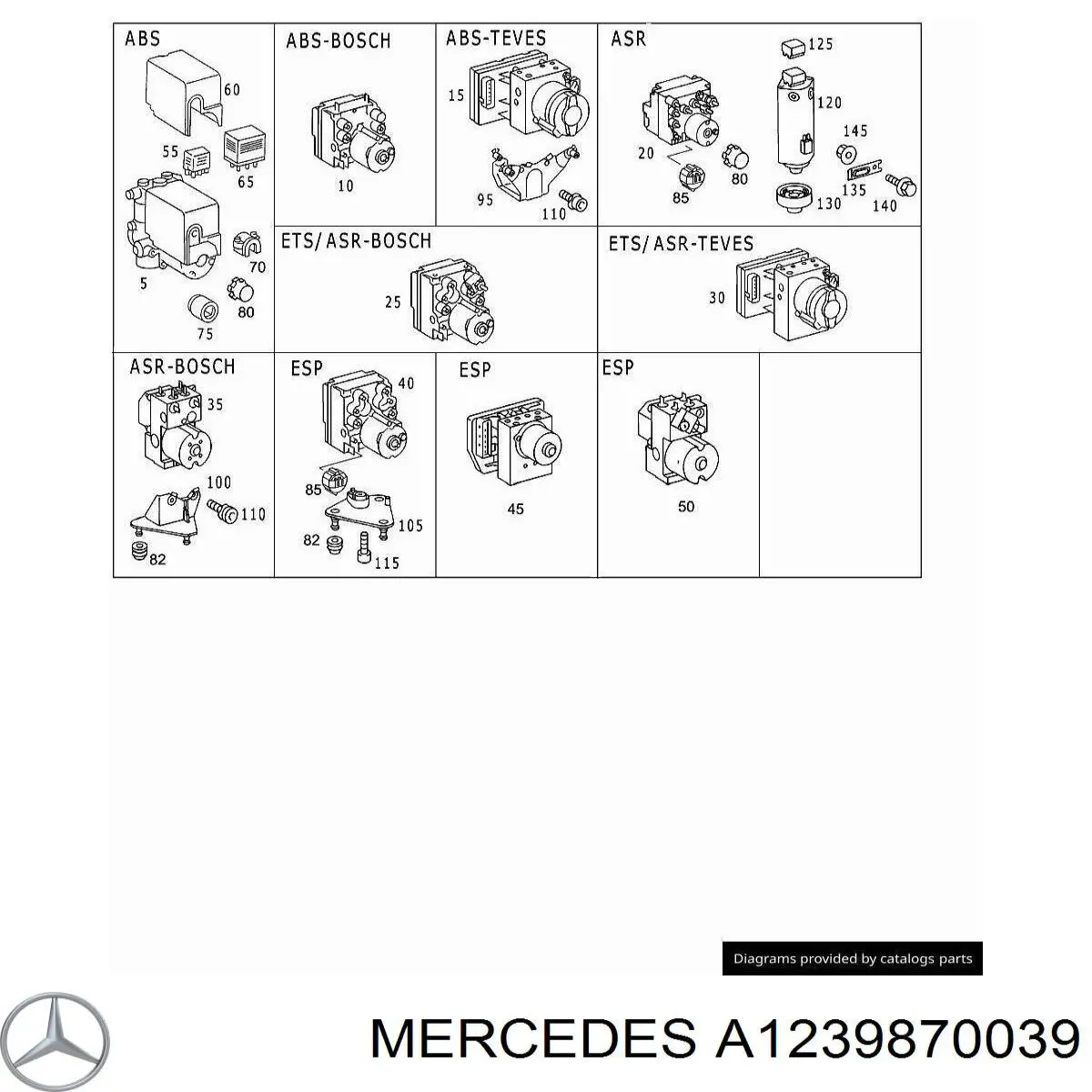  Mercedes A1239870039 preço, a partir de 3,44 USD
