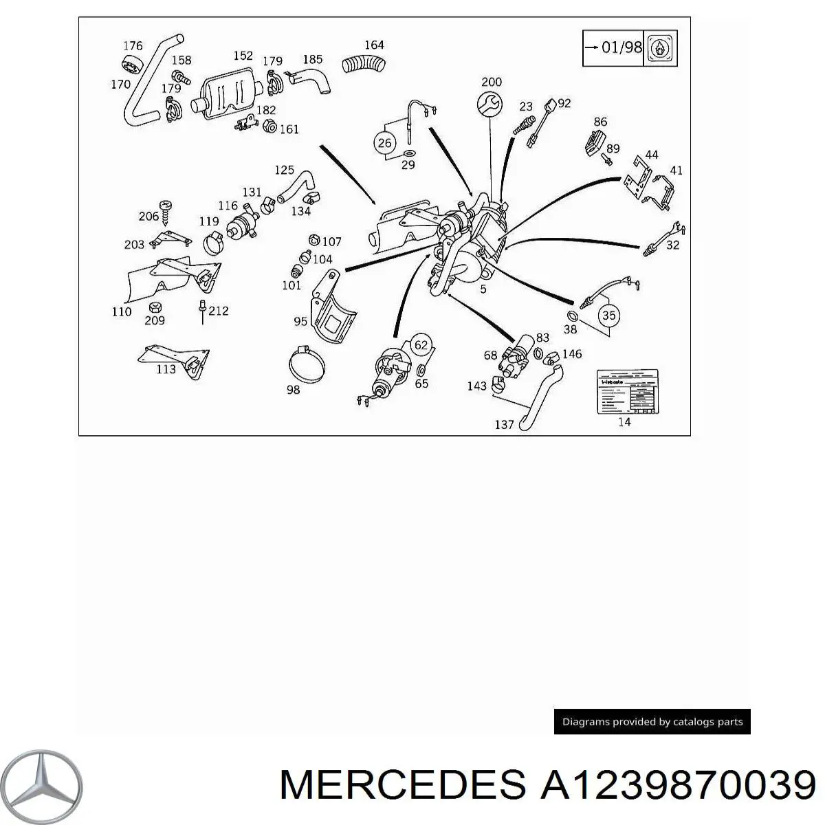 Compre A1239870039 Mercedes 