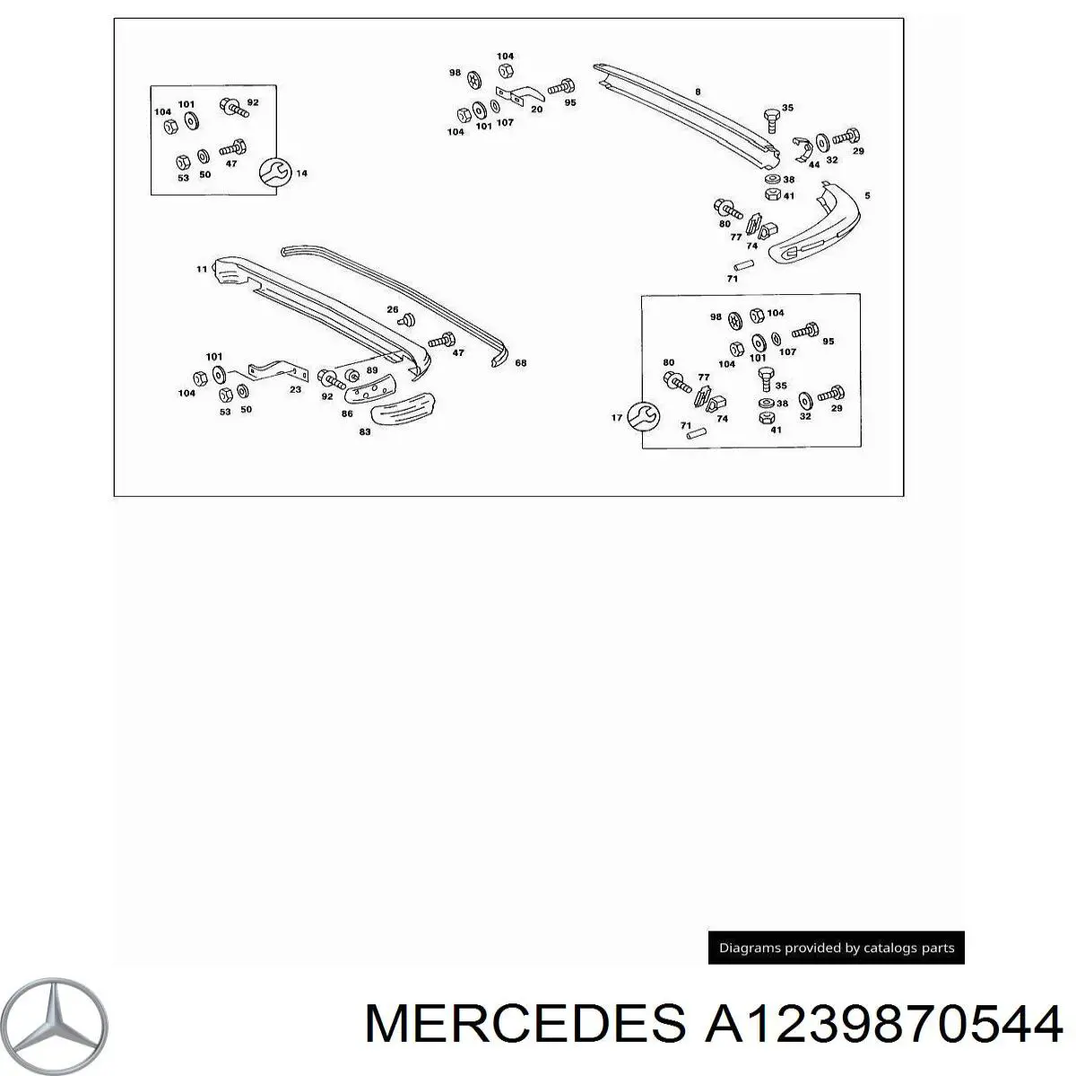 A1239870544 Mercedes Tampa de tanque de fluido para lavador