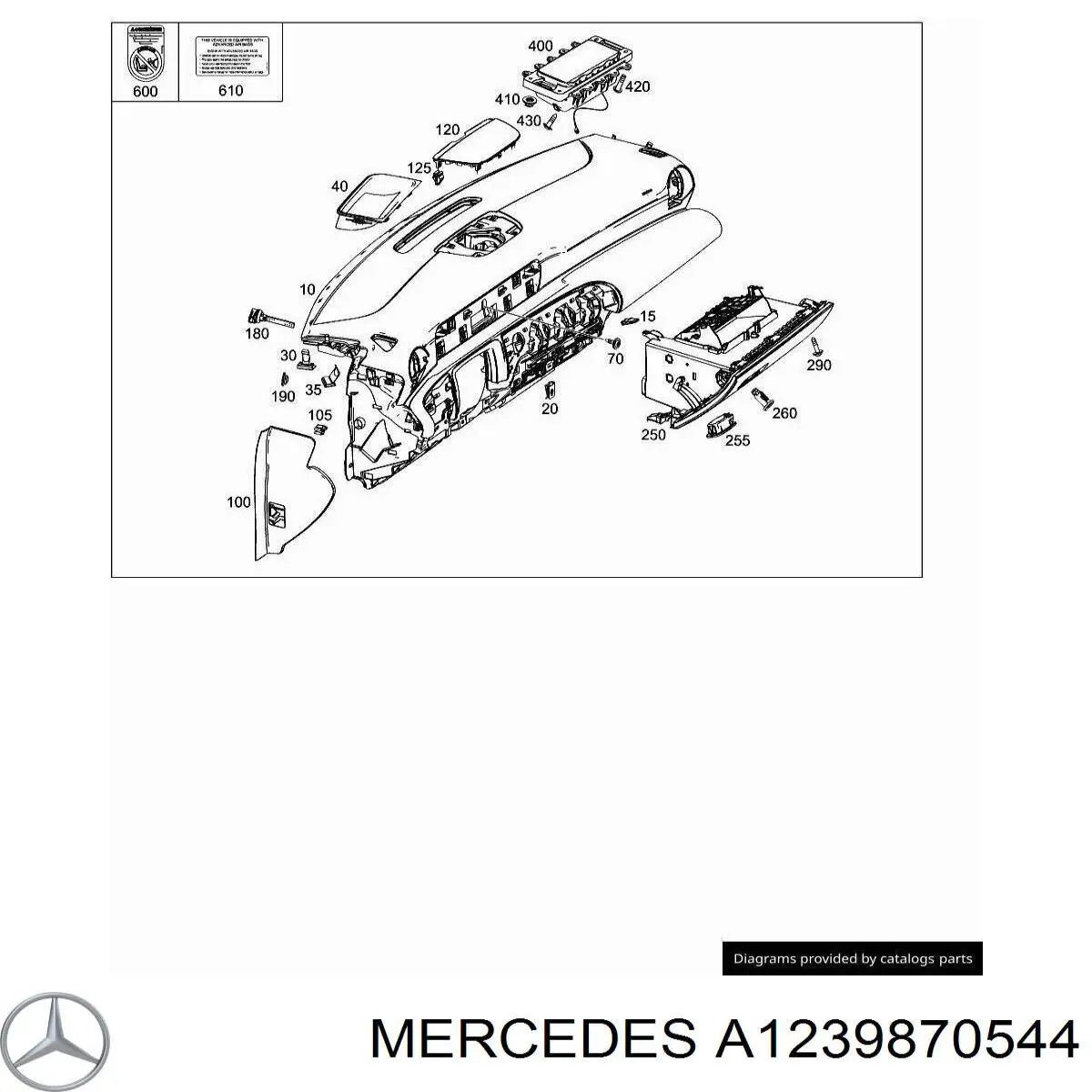 Compre A1239870544 Mercedes Tampa de tanque de fluido para lavador