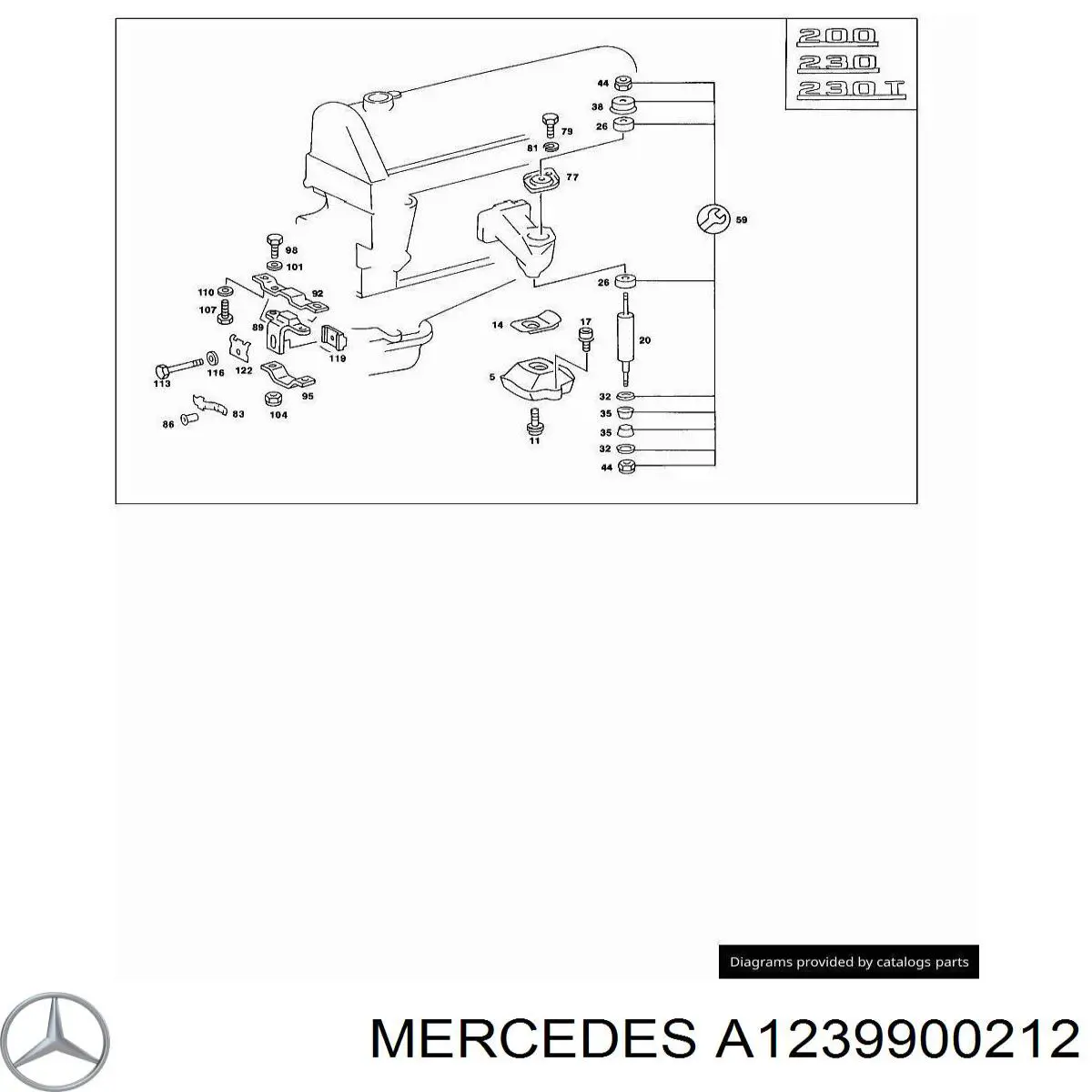 A1239900212 Mercedes 
