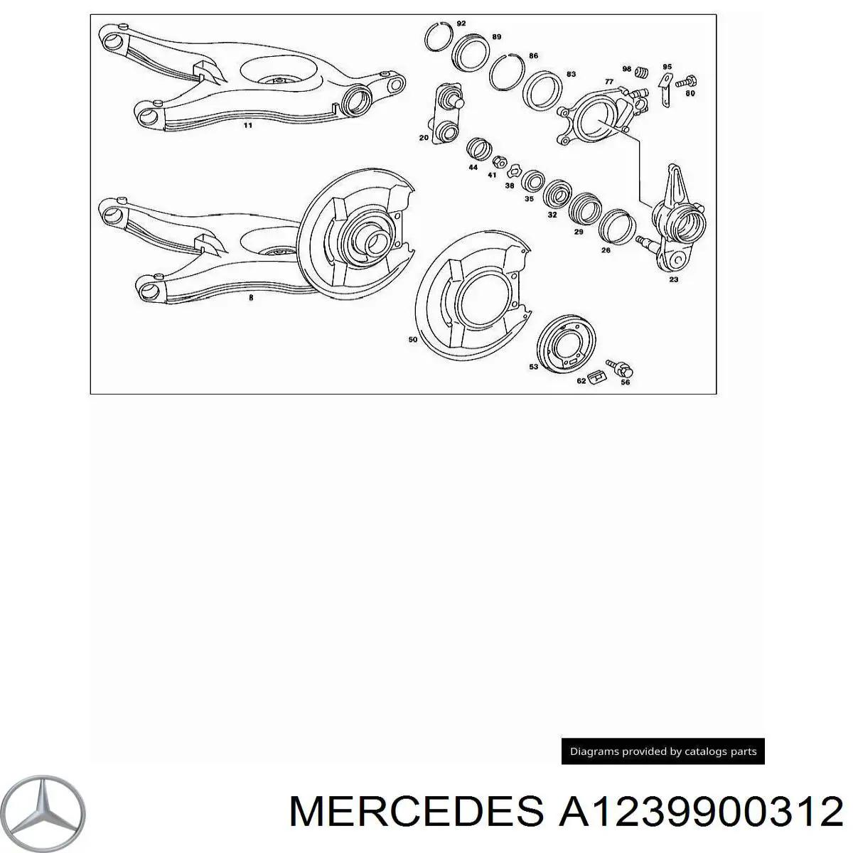  Mercedes A1239900312 preço, a partir de  USD