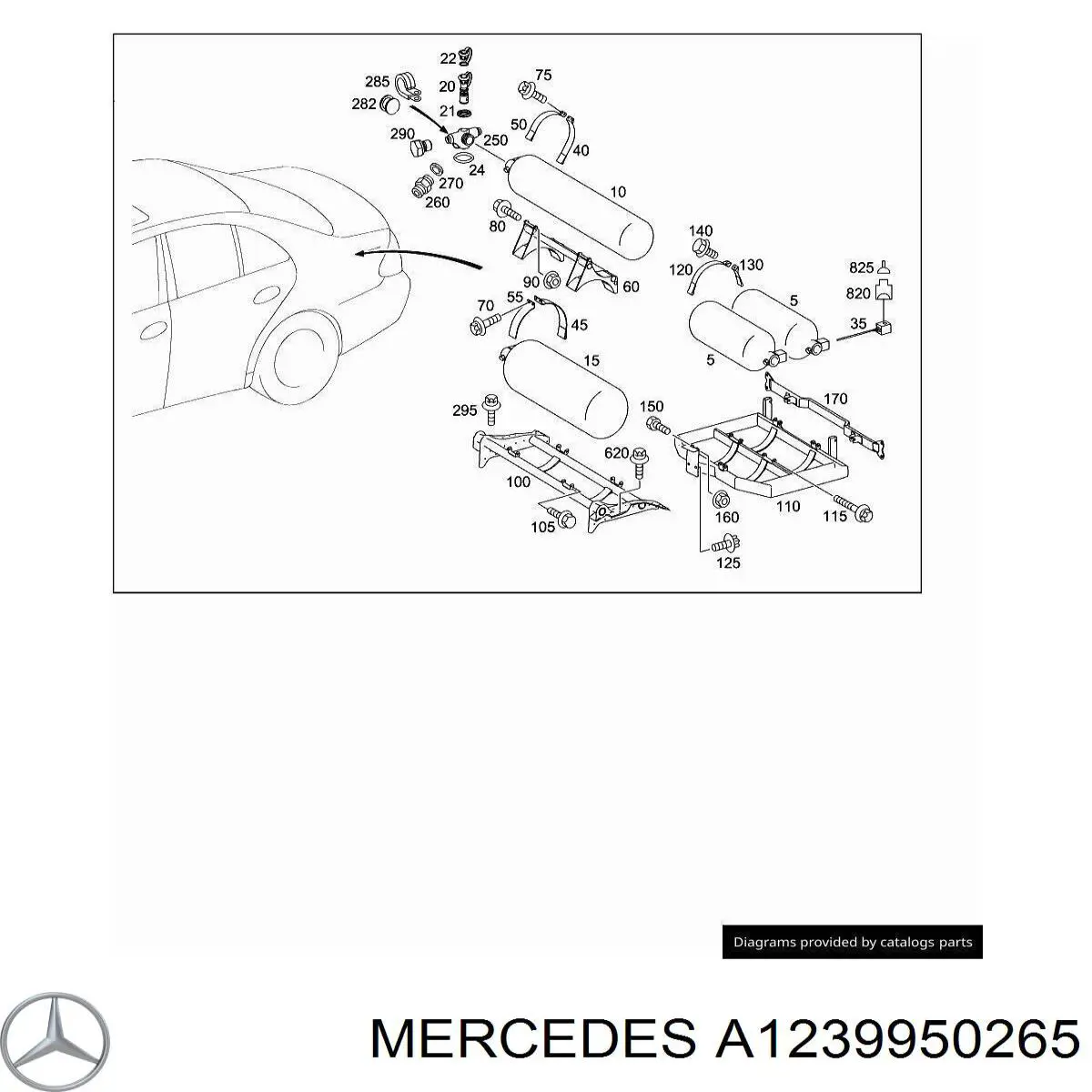 Compre A1239950265 Mercedes 