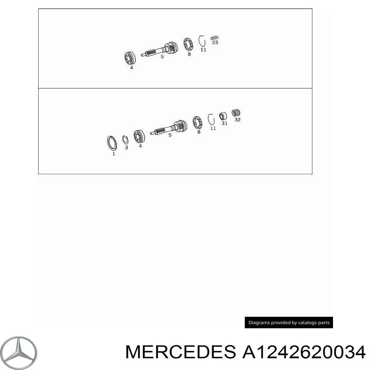 A1242620034 Mercedes Anel de sincronizador