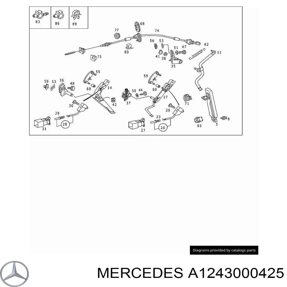 A1243000425 Mercedes 