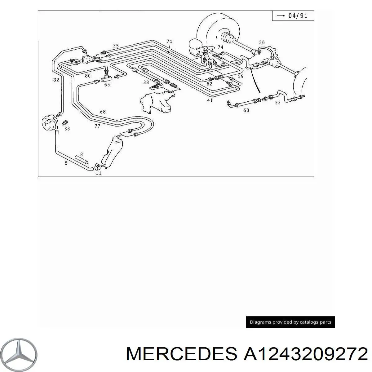  Mercedes A1243209272 preço, a partir de 115,65 USD