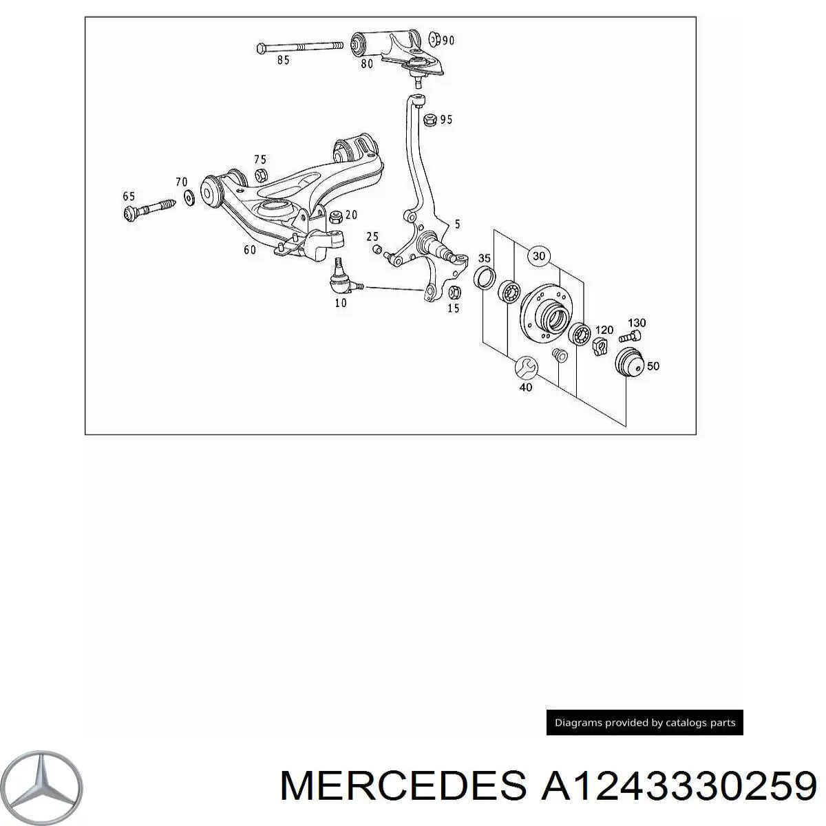  Mercedes A1243330259 preço, a partir de 24,85 USD