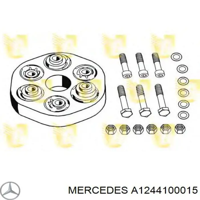 Acoplamento elástico dianteiro do veio de transmissão Mercedes A1244100015 preço, a partir de 55,64 USD