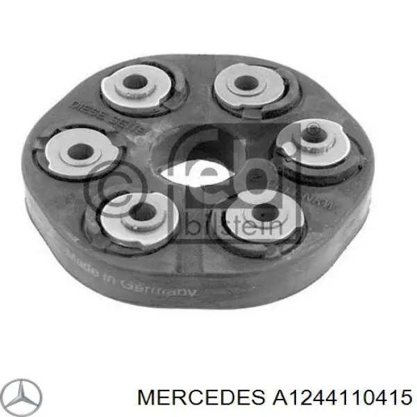 Acoplamento elástico dianteiro/traseiro do veio de transmissão A1244110415 Mercedes