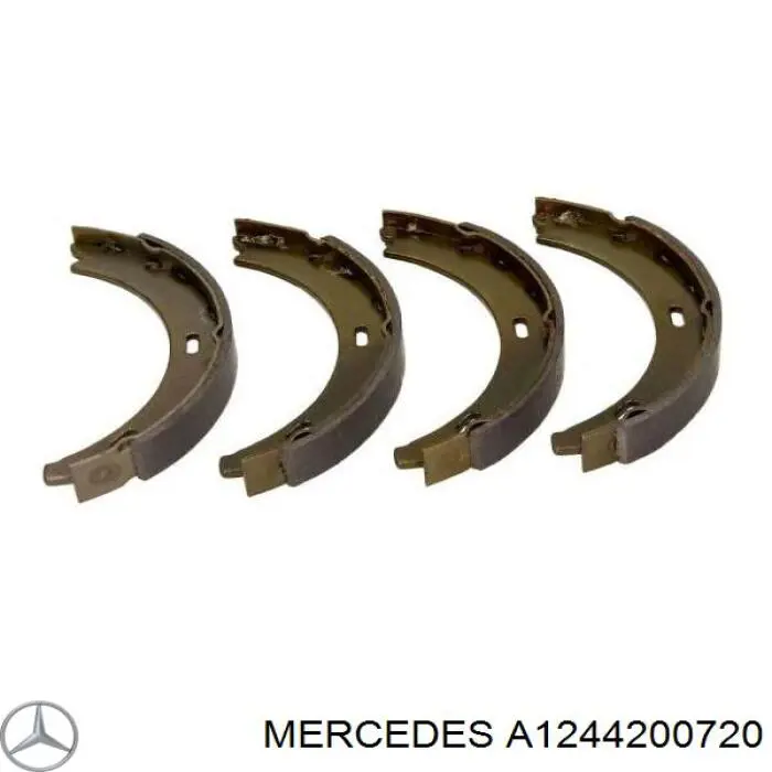 Compre A1244200720 Mercedes Sapatas do freio de estacionamento