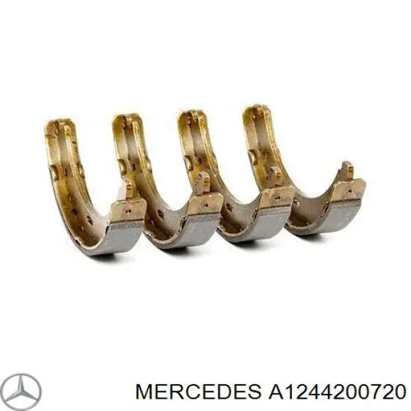 A1244200720 Mercedes Sapatas do freio de estacionamento