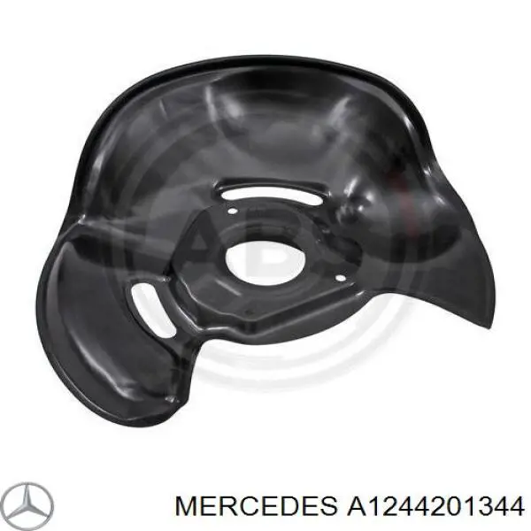Compre A1244201344 Mercedes Proteção do freio de disco dianteiro esquerdo