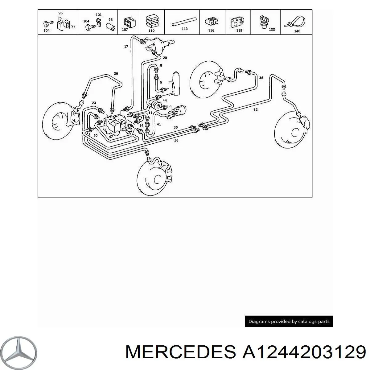 A1244203129 Mercedes 