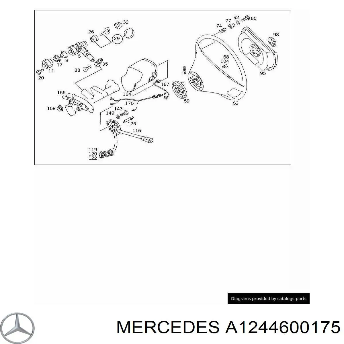  Mercedes A1244600175 preço, a partir de 30,58 USD