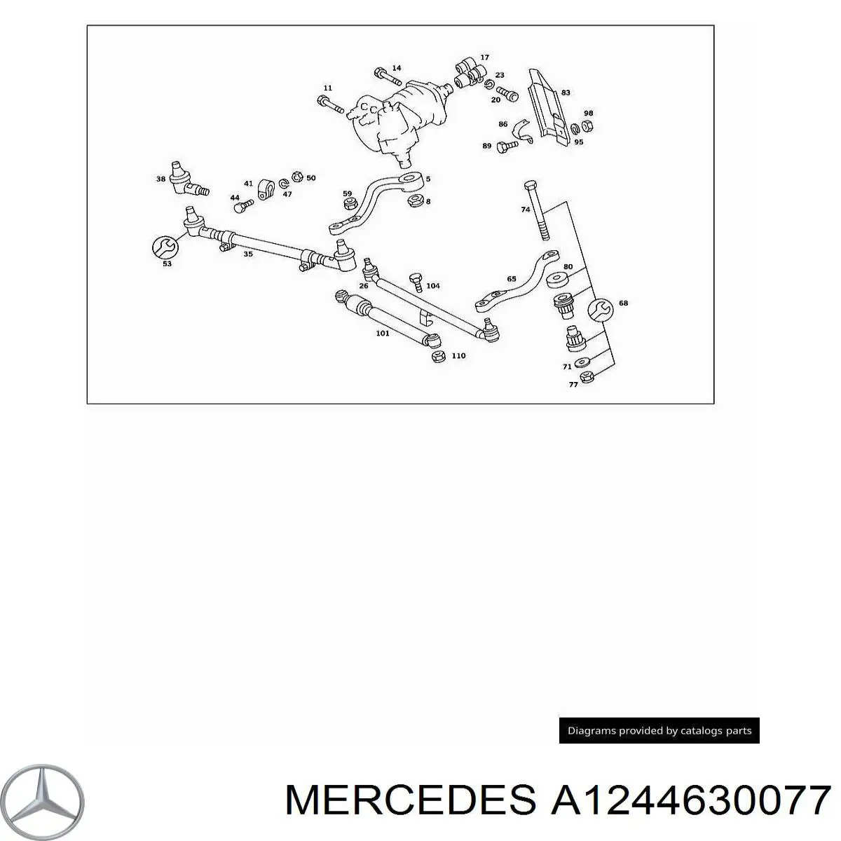  Mercedes A1244630077 preço, a partir de 14,98 USD