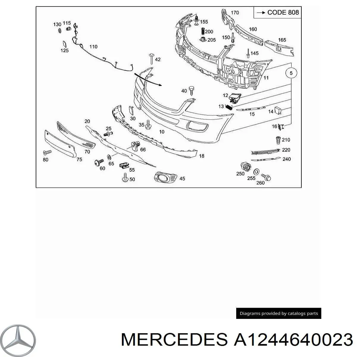  Mercedes A1244640023 preço, a partir de 4,83 USD