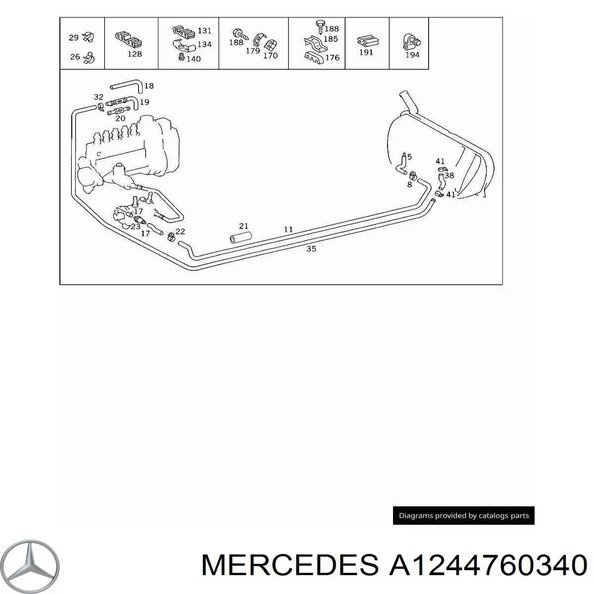  Mercedes A1244760340 preço, a partir de 7,05 USD