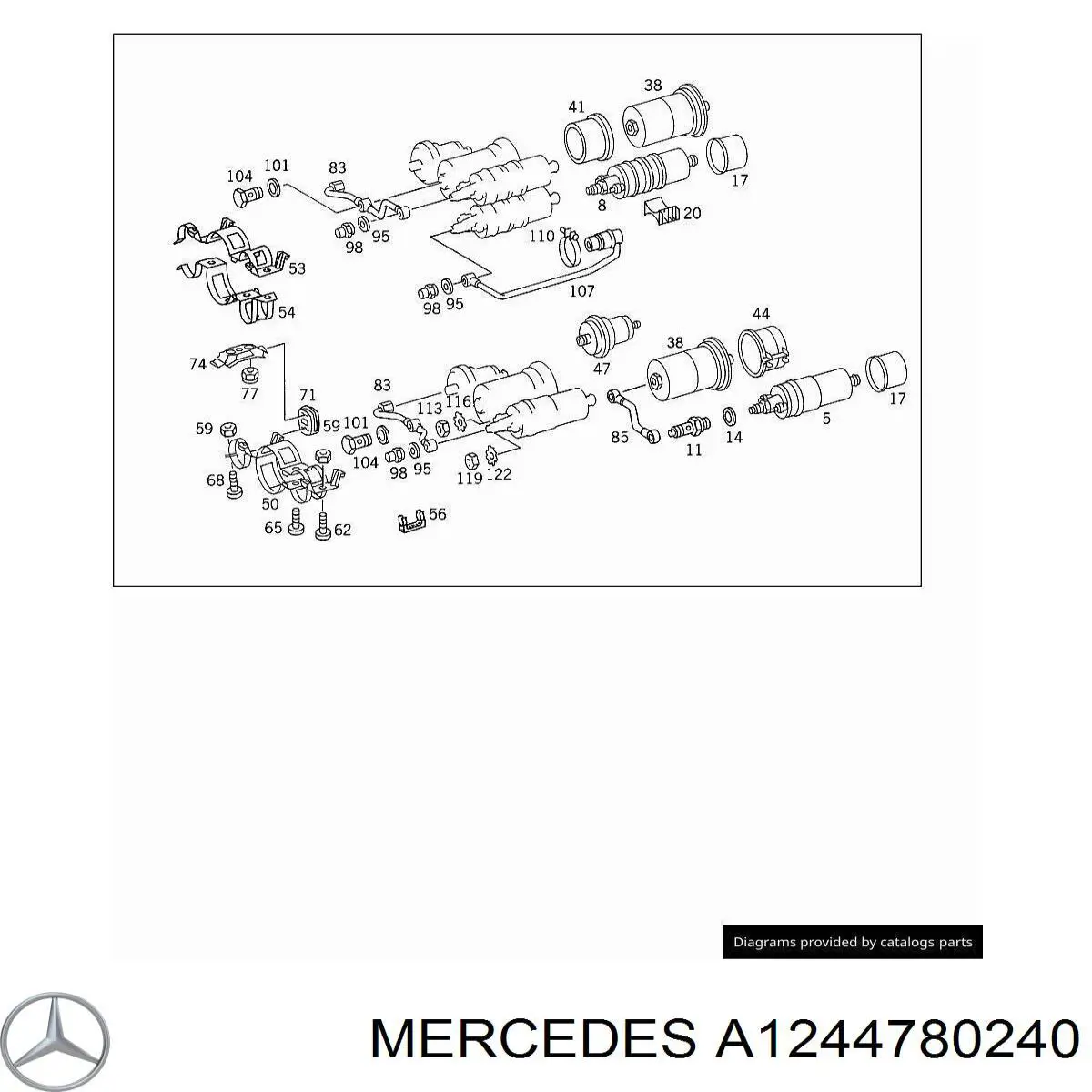 A1244780240 Mercedes 