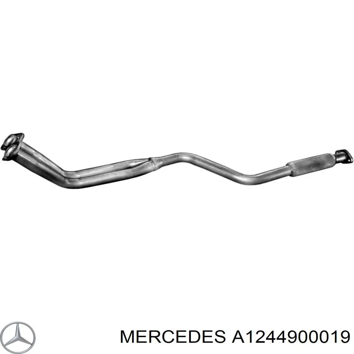 Compre A1244900019 Mercedes Tubo de admissão dianteiro (calças) do silenciador