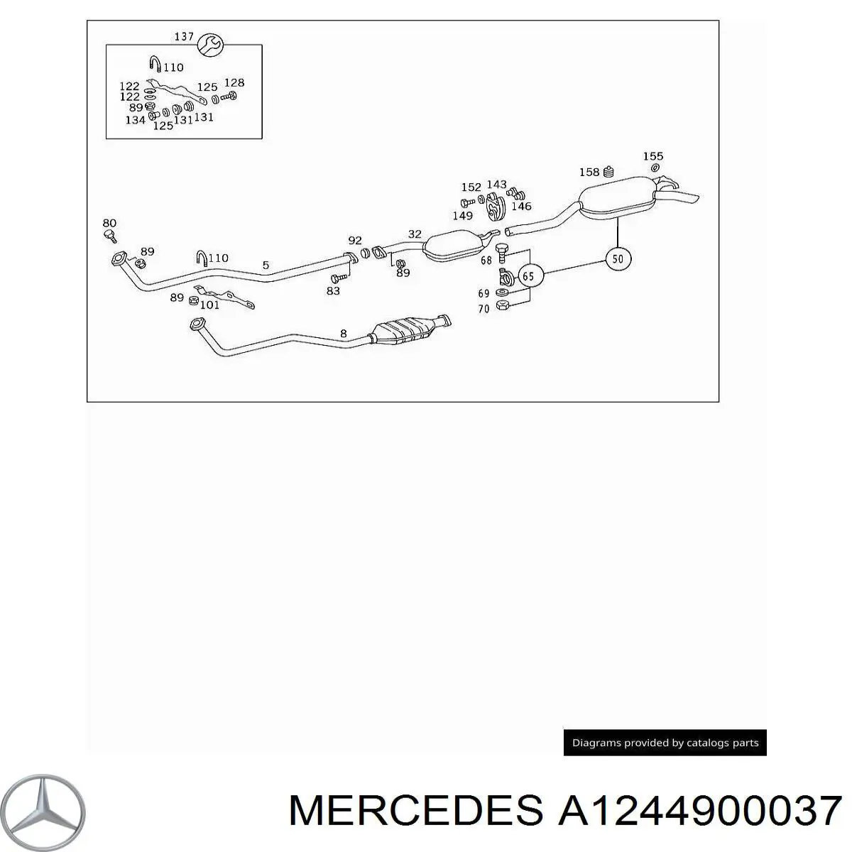  Mercedes A1244900037 preço, a partir de 109,67 USD