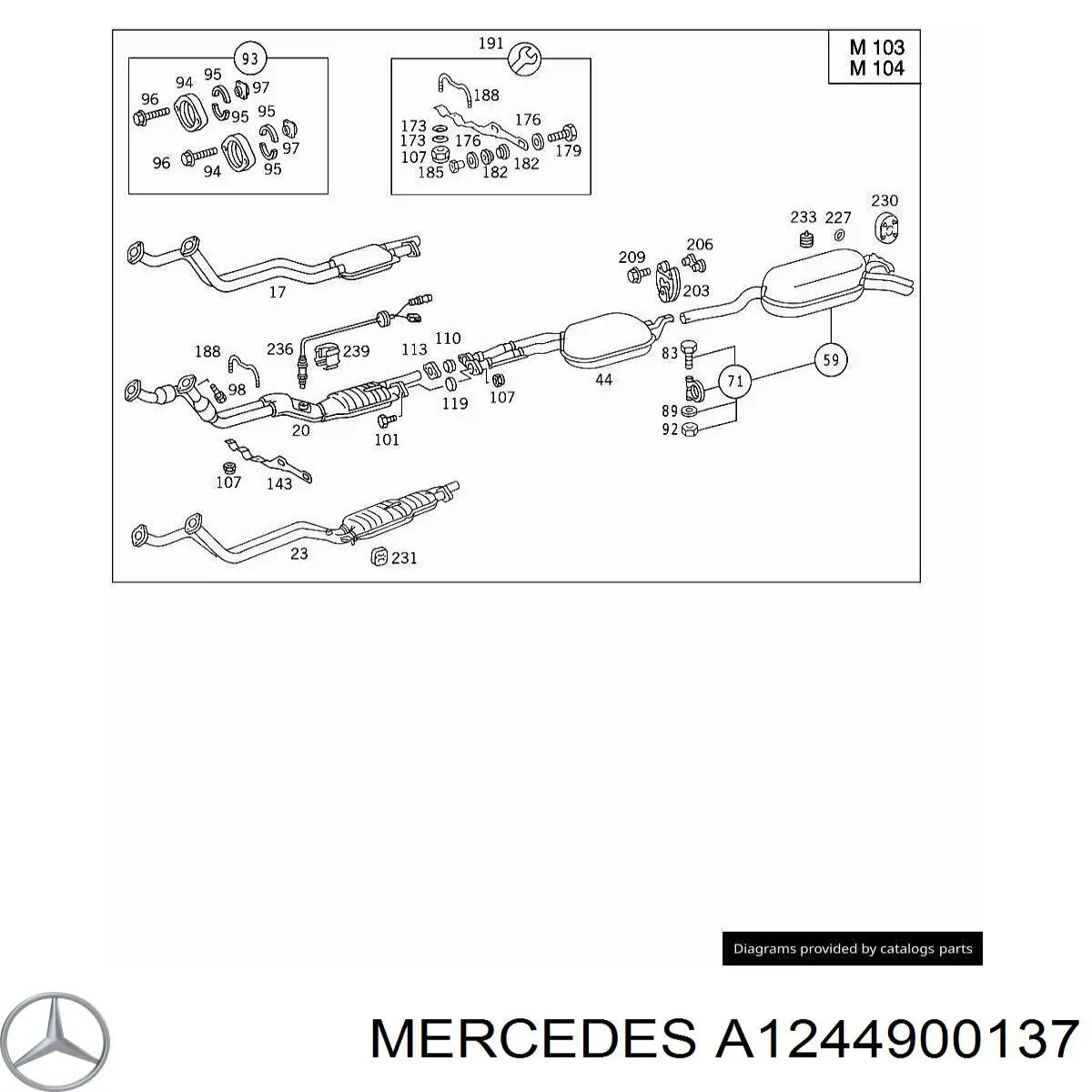 A1244900137 Mercedes 