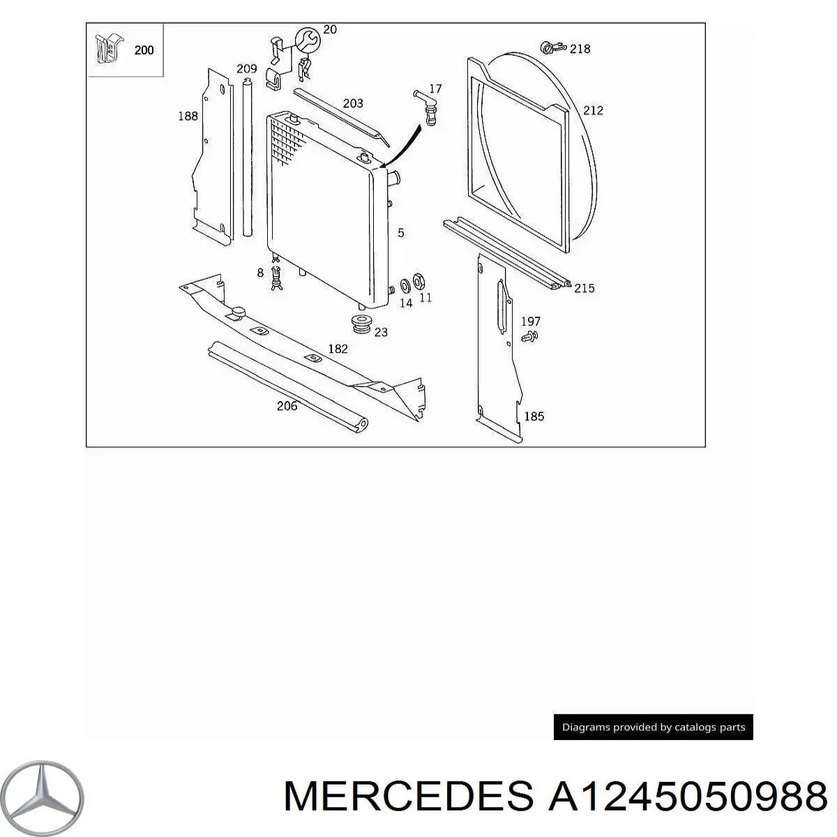A1245050988 Mercedes 