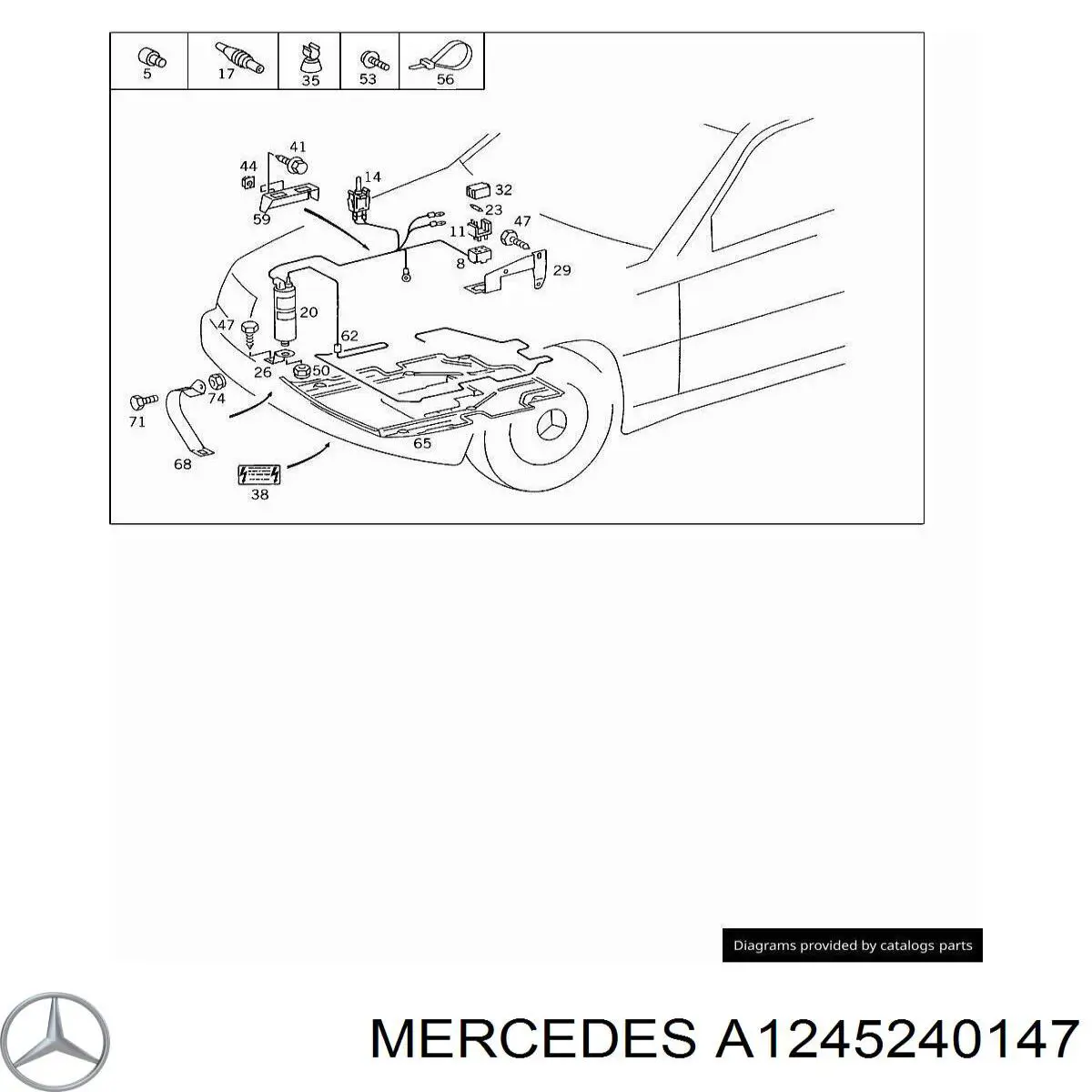  Mercedes A1245240147 preço, a partir de 85,69 USD