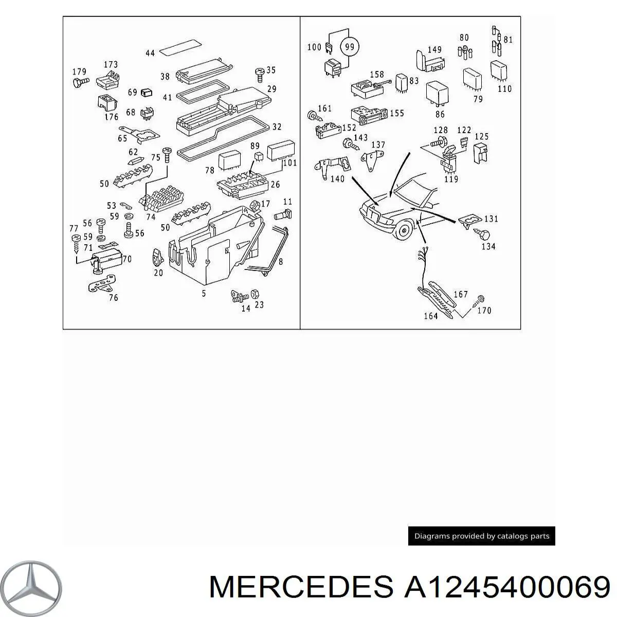 A1245400069 Mercedes 