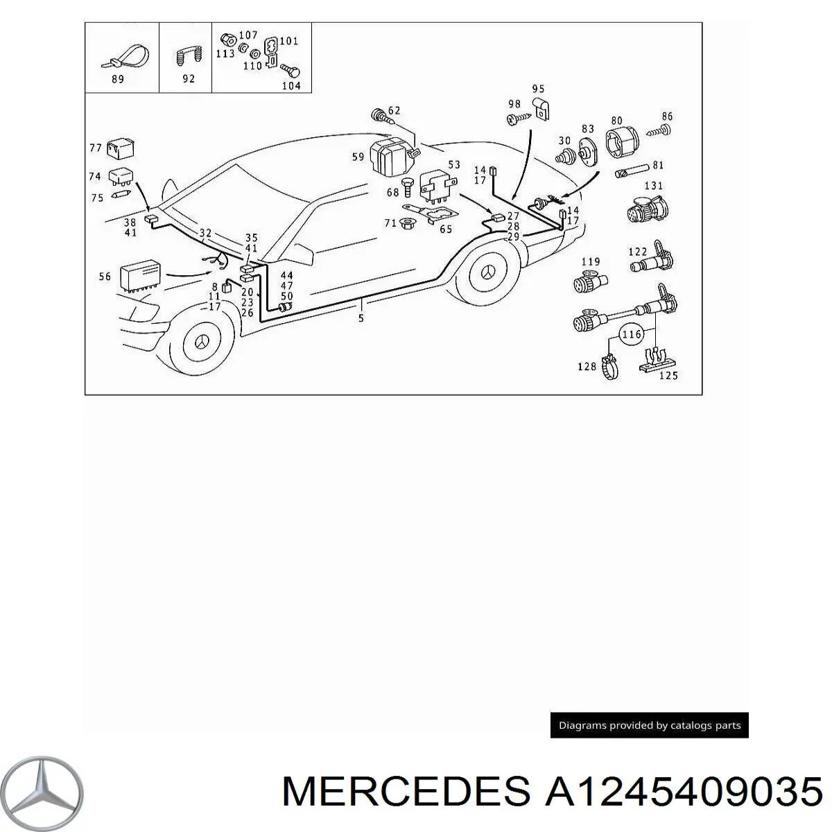  Mercedes A1245409035 preço, a partir de 241,79 USD