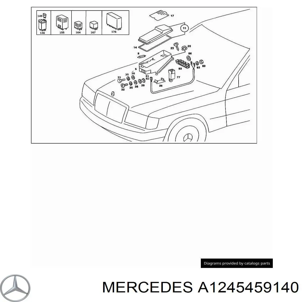  Mercedes A1245459140 preço, a partir de 14,45 USD