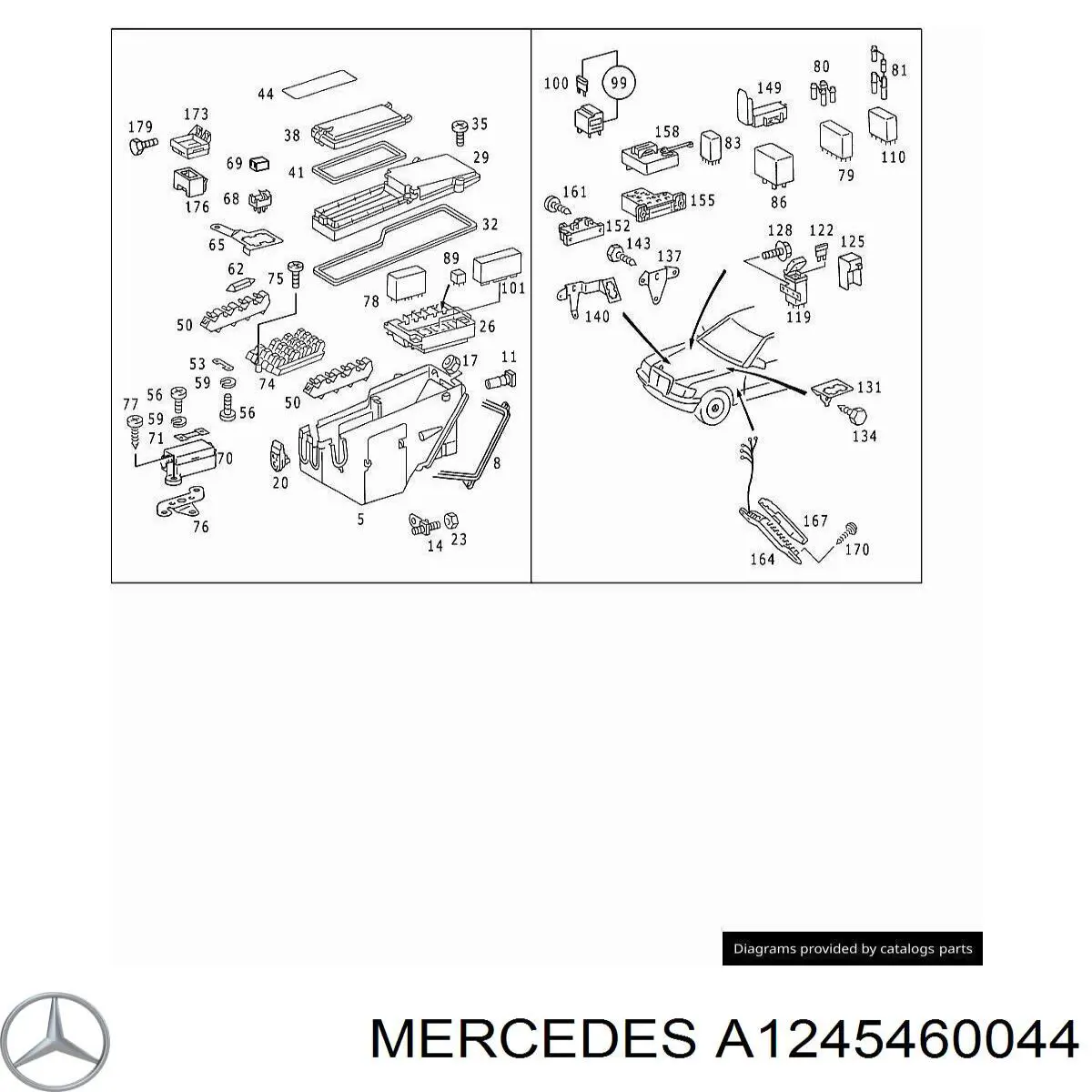  Mercedes A1245401869 preço, a partir de 14,51 USD