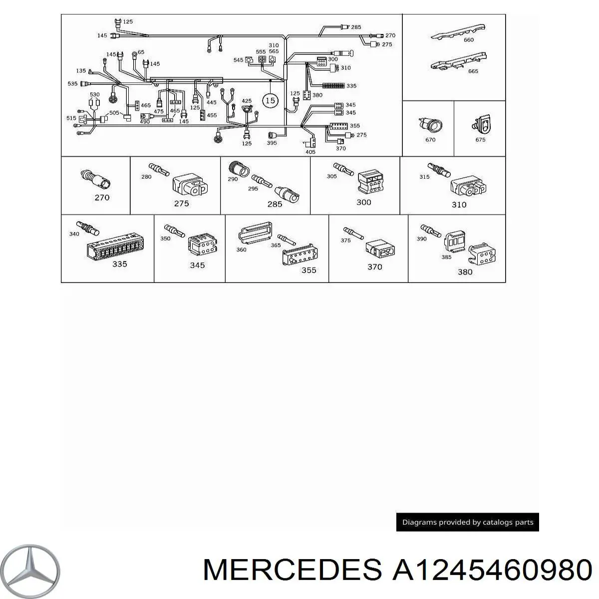  Mercedes A1245460980 preço, a partir de 154,10 USD