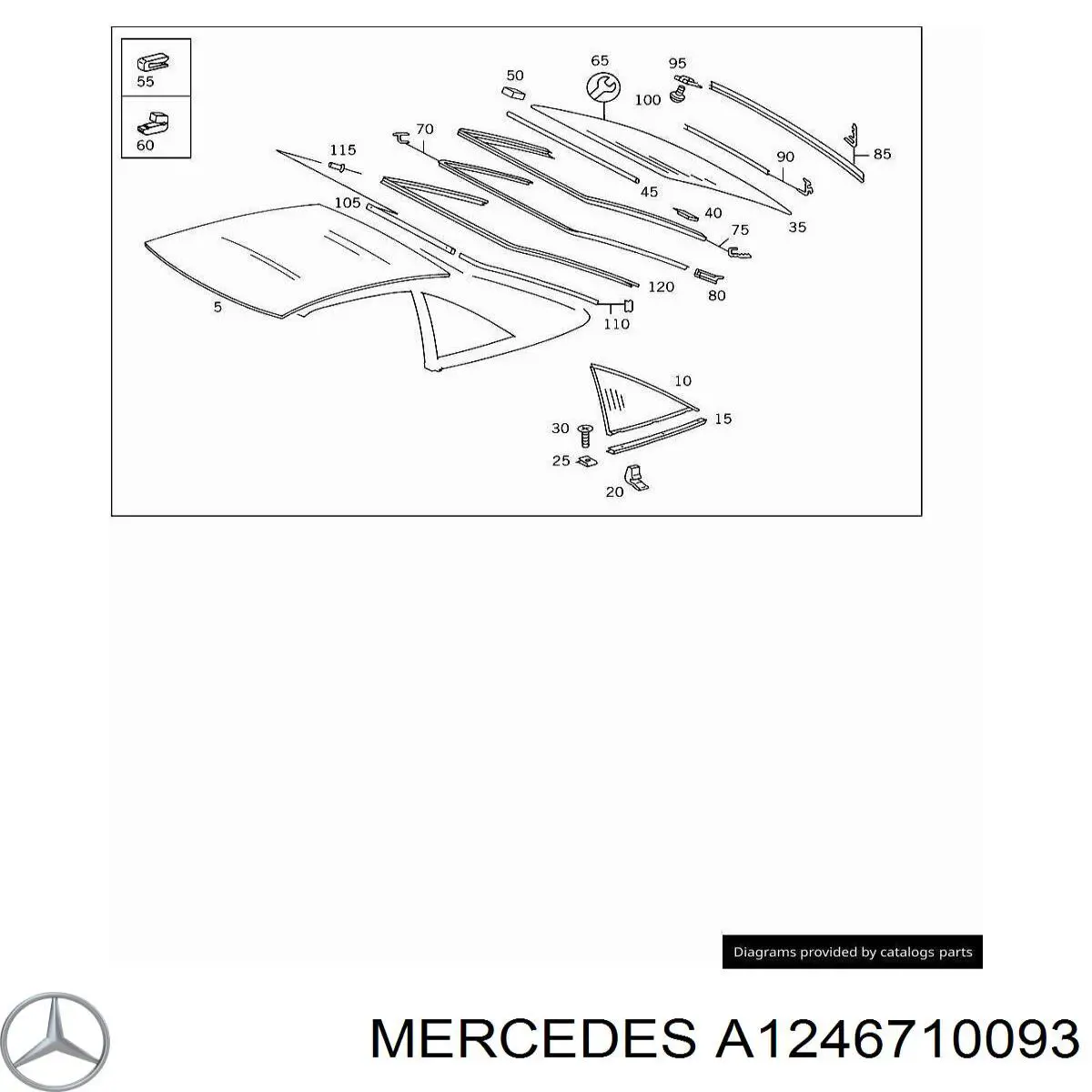 A1246710093 Mercedes Pára-brisas