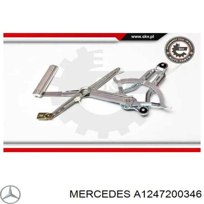 Compre A1247200346 Mercedes Mecanismo de acionamento de vidro da porta dianteira esquerda