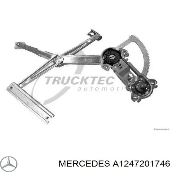 Mecanismo de acionamento de vidro da porta dianteira esquerda Mercedes A1247201746 preço, a partir de 98,58 USD