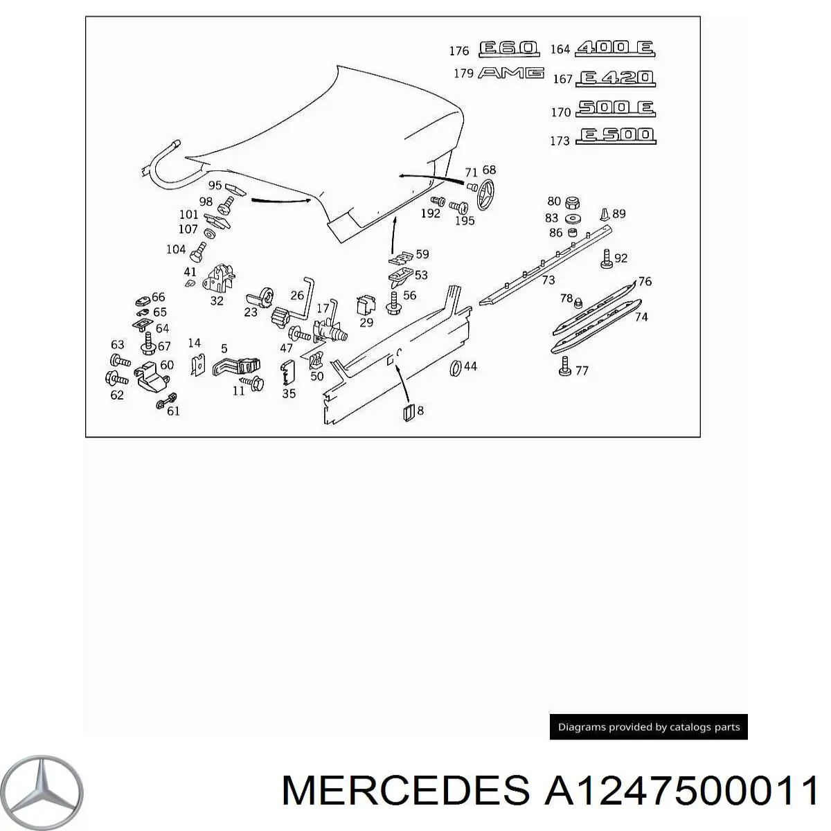  Mercedes A1247500011 preço, a partir de 16,68 USD