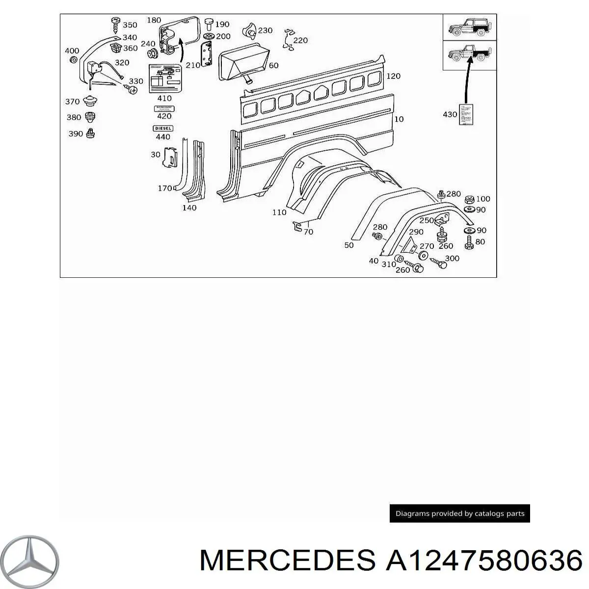  Mercedes A1247580636 preço, a partir de 24,54 USD