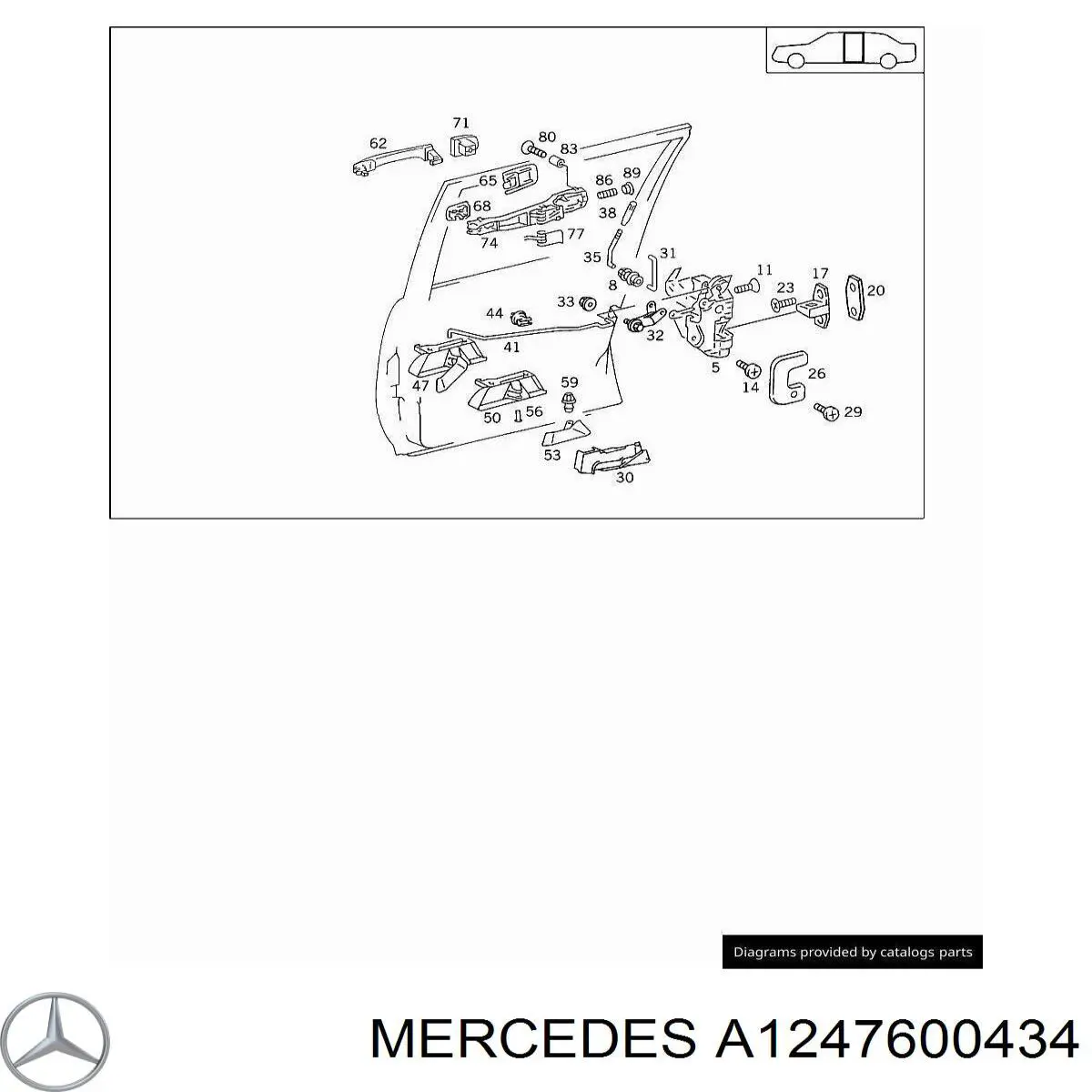  Mercedes A1247600434 preço, a partir de 54,48 USD