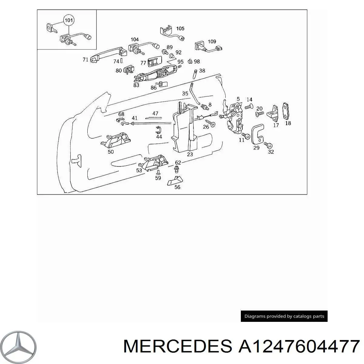 Mercedes A1247604477 preço, a partir de 393,53 USD