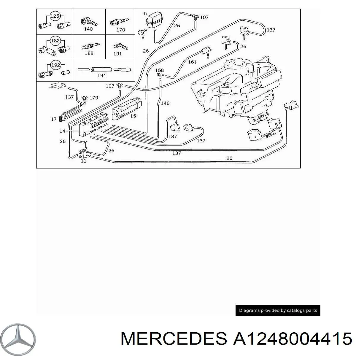  Mercedes A1248004415 preço, a partir de 49,32 USD