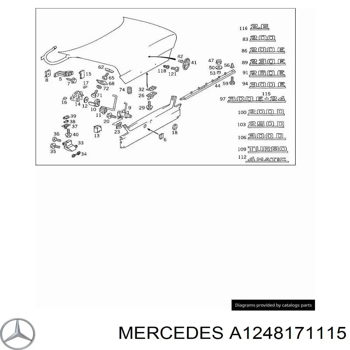  Mercedes A1248171115 preço, a partir de 71,76 USD