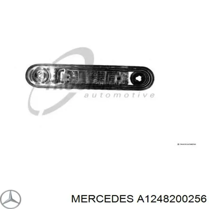 A1248200256 Mercedes Lanterna da luz de fundo de matrícula traseira