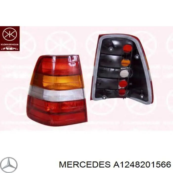 A1248201566 Mercedes Lanterna traseira esquerda