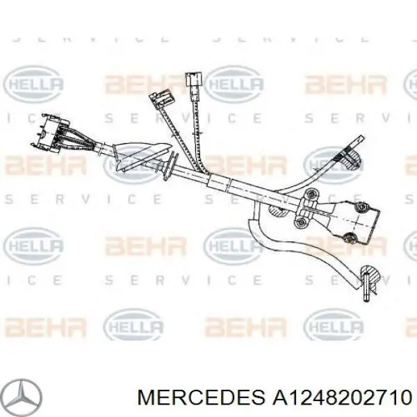 Resistor (resistência) de ventilador de forno (de aquecedor de salão) Mercedes A1248202710 preço, a partir de 65,10 USD