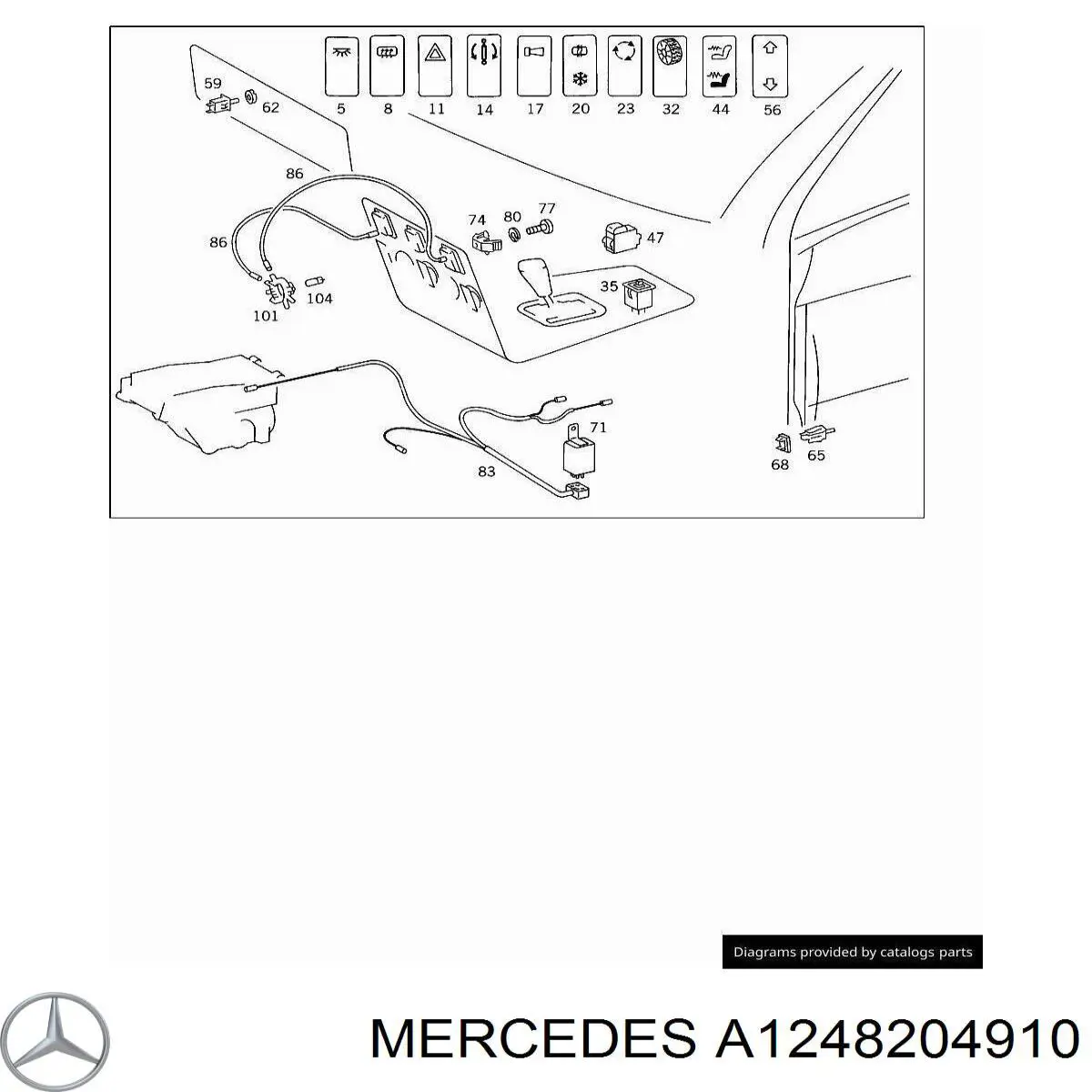  Mercedes A1248204910 preço, a partir de 40,68 USD