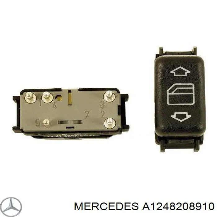Compre A1248209010 Mercedes Unidade de botões dianteira esquerda de controlo de elevador de vidro