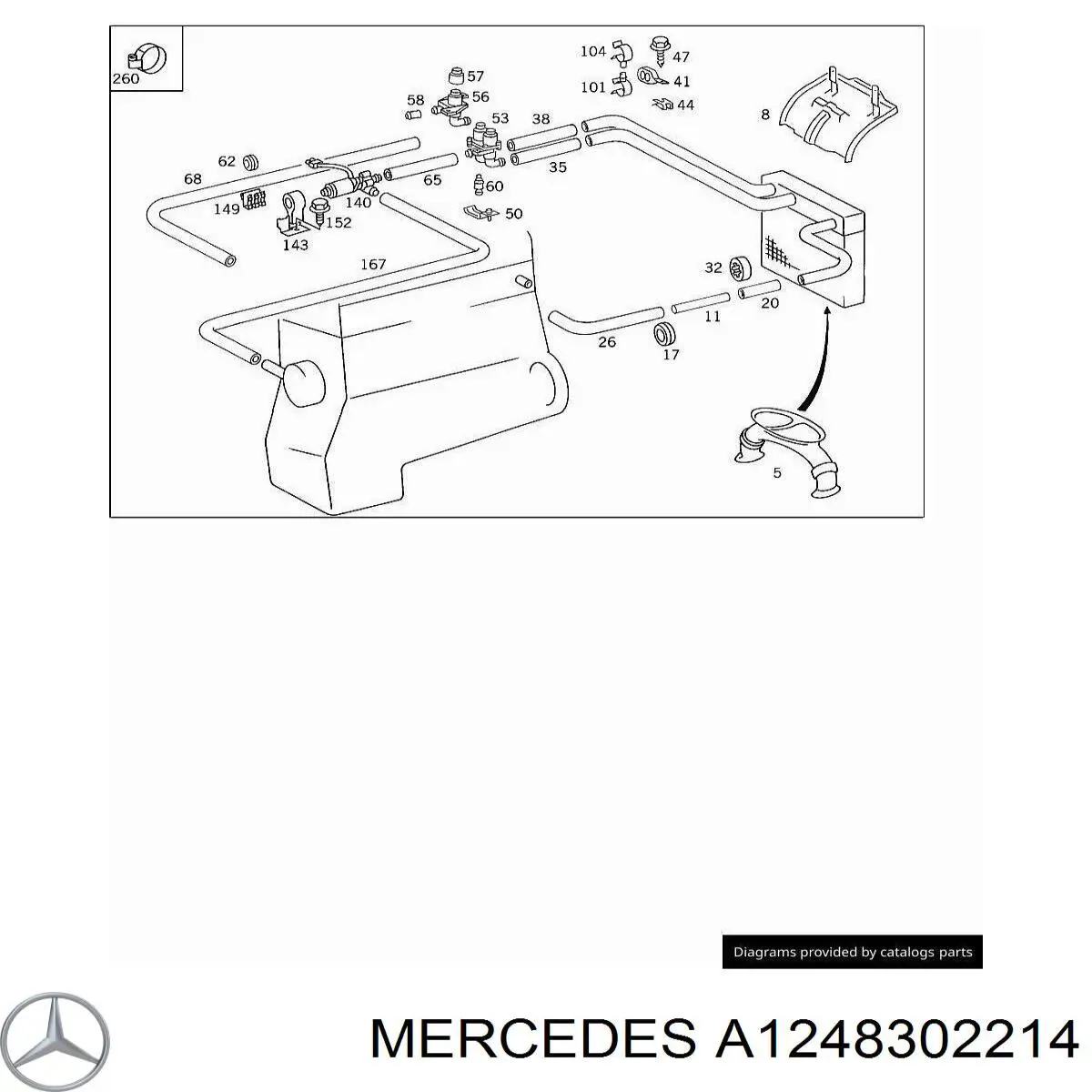  Mercedes A1248302214 preço, a partir de 37,49 USD