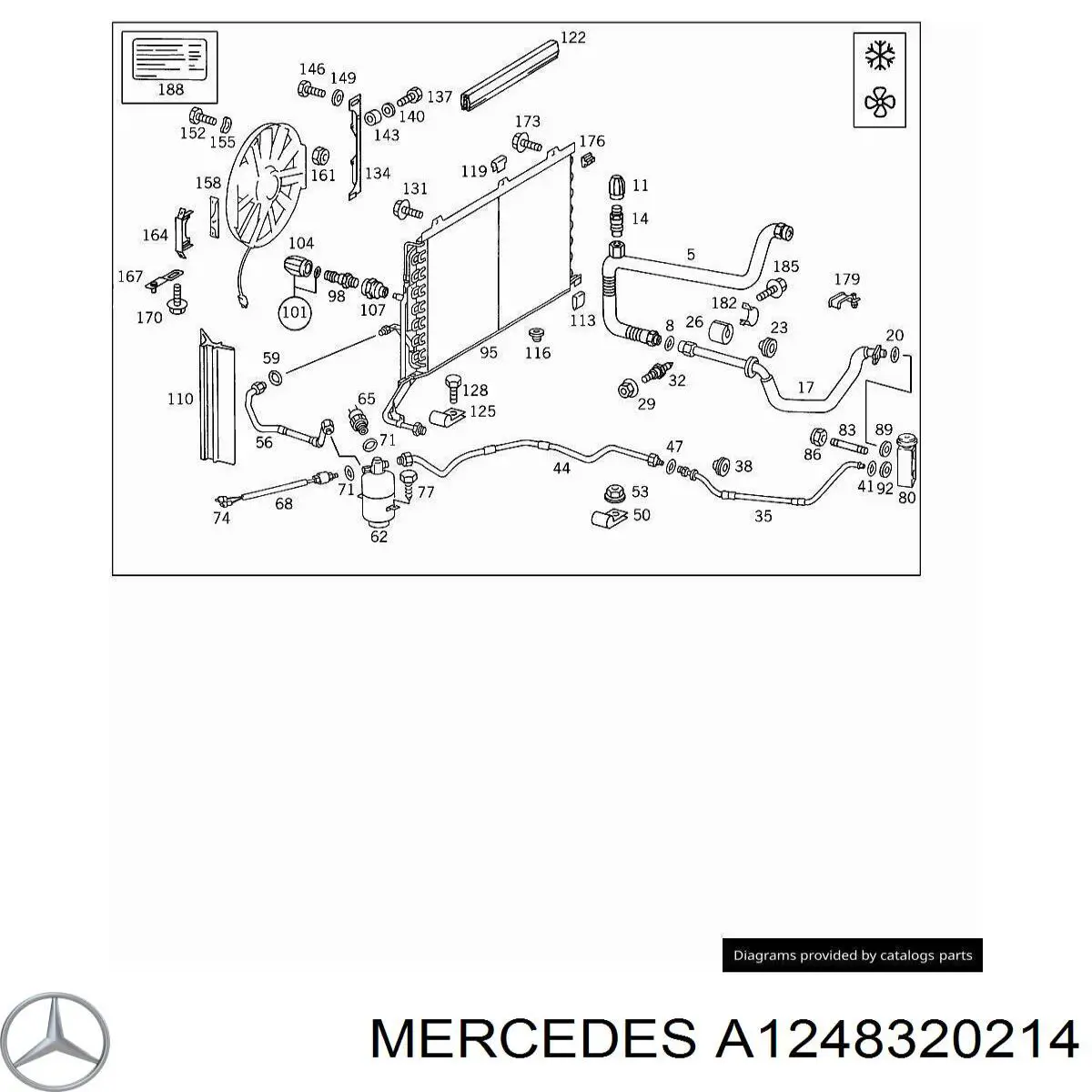  Mercedes A1248320214 preço, a partir de 12,32 USD