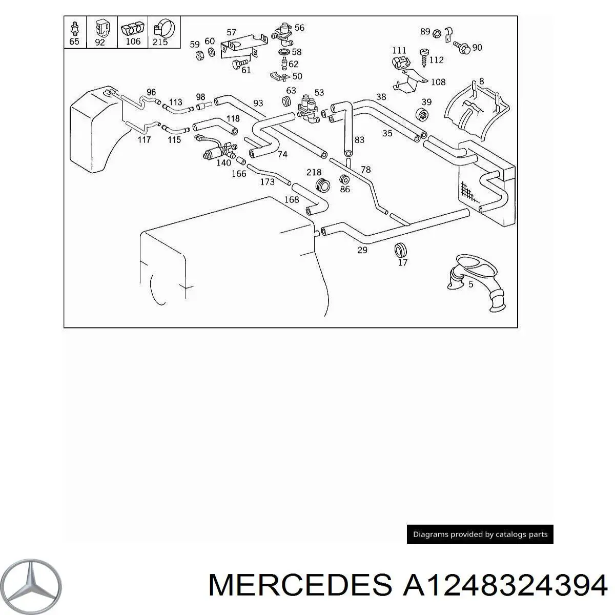  Mercedes A1248324394 preço, a partir de 23,12 USD